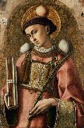 Carlo Crivelli Crivelli 1476 painting of Saint Stephen oil painting artist
